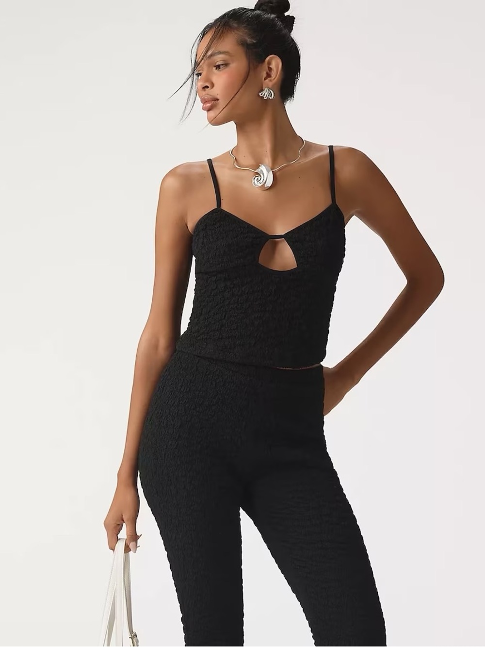 By Anthropologie Popcorn Cut-Out Cami